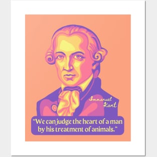 Emmanuel Kant Portrait and Quote Posters and Art